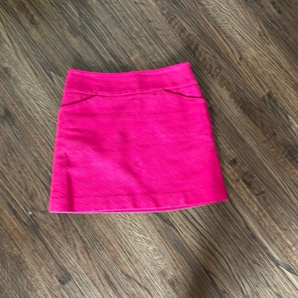Pink mini skirt